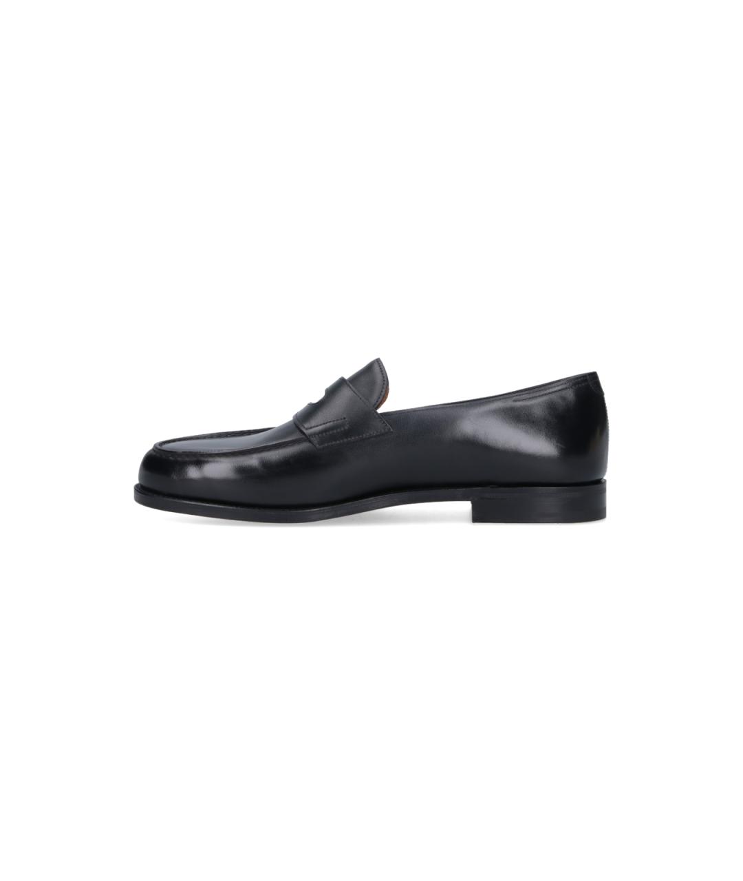 JOHN LOBB Черные кожаные лоферы, фото 3
