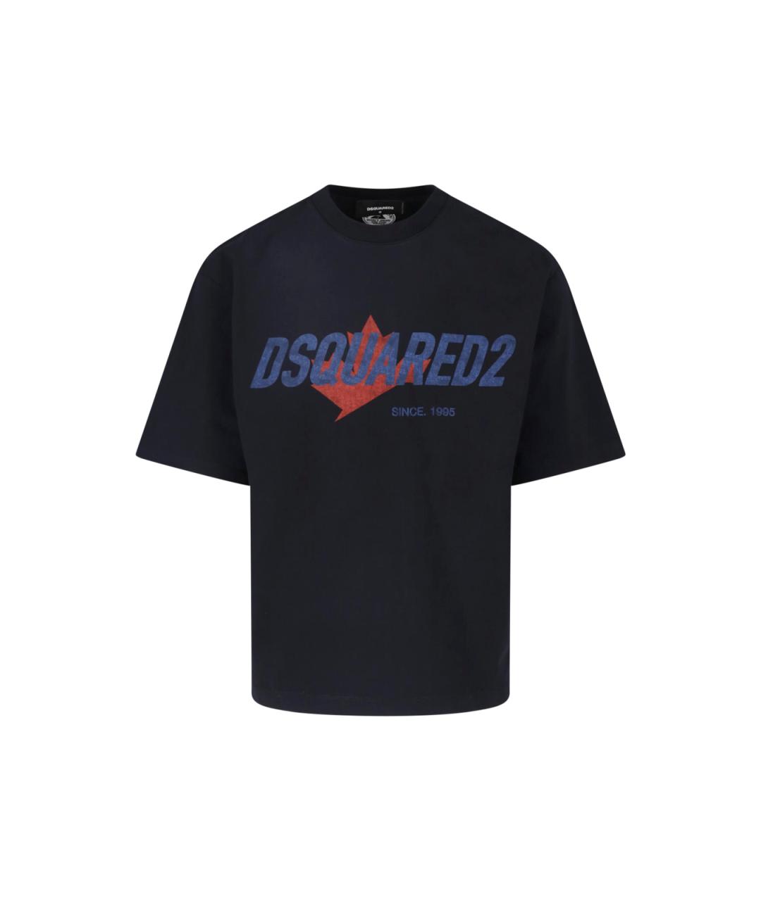 DSQUARED2 Черная хлопковая футболка, фото 1