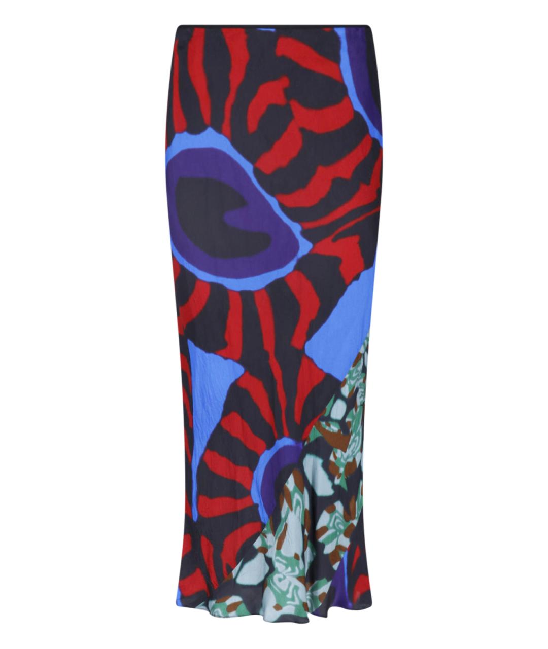 DRIES VAN NOTEN Мульти вискозная юбка миди, фото 1