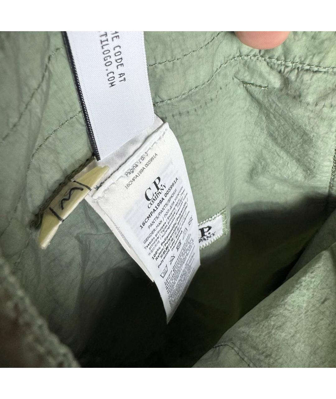 CP COMPANY Зеленые классические брюки, фото 6