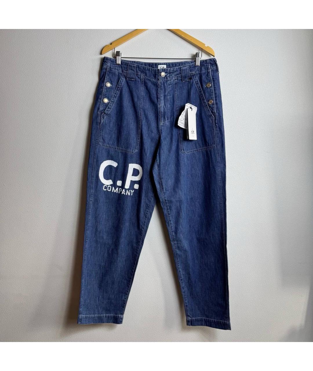 CP COMPANY Синие прямые джинсы, фото 7
