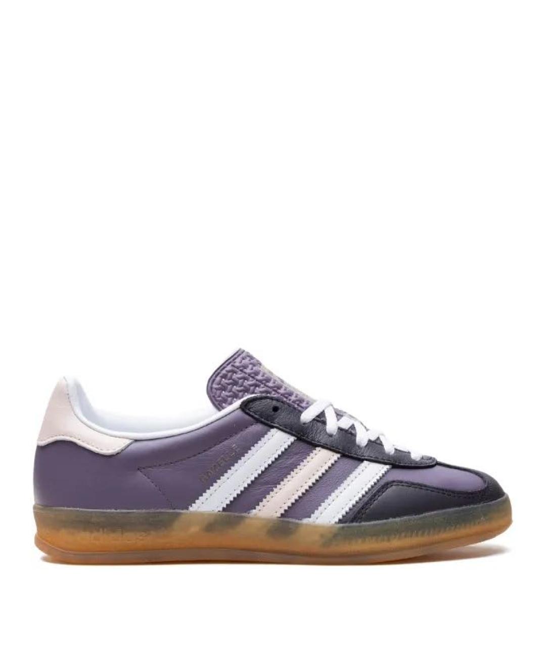 ADIDAS Фиолетовые кожаные кеды, фото 1
