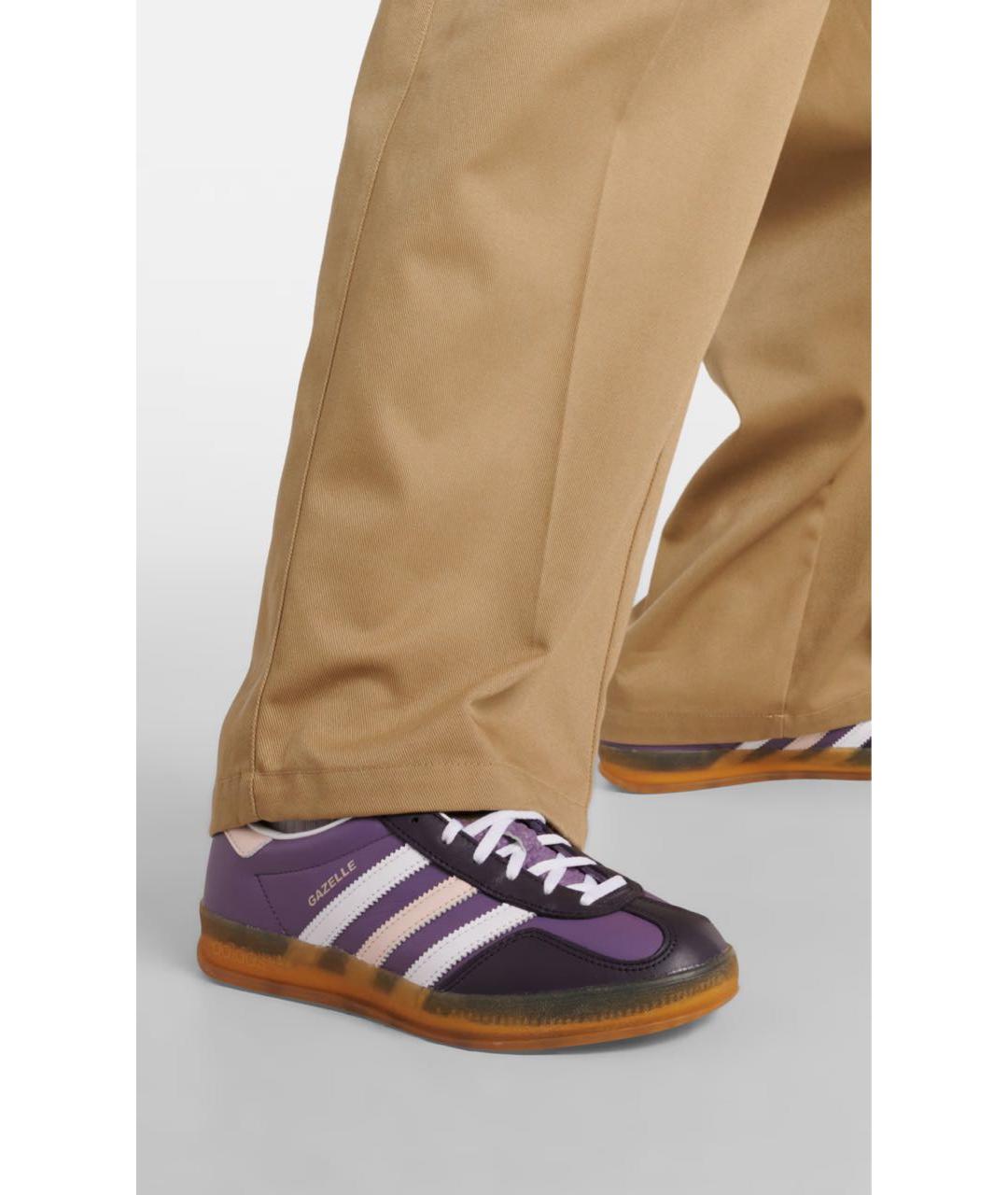 ADIDAS Фиолетовые кожаные кеды, фото 4