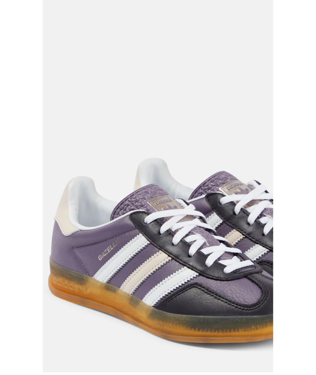 ADIDAS Фиолетовые кожаные кеды, фото 2
