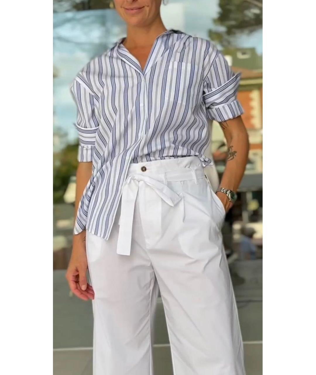 'S MAX MARA Мульти хлопковая рубашка, фото 7