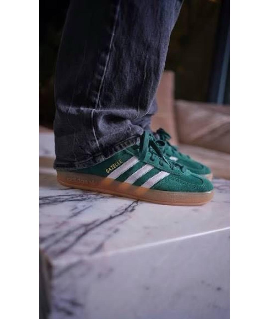 ADIDAS Зеленые замшевые кеды, фото 3