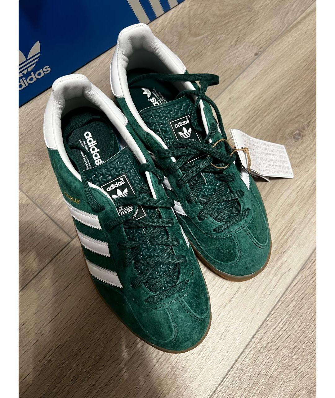 ADIDAS Зеленые замшевые кеды, фото 5