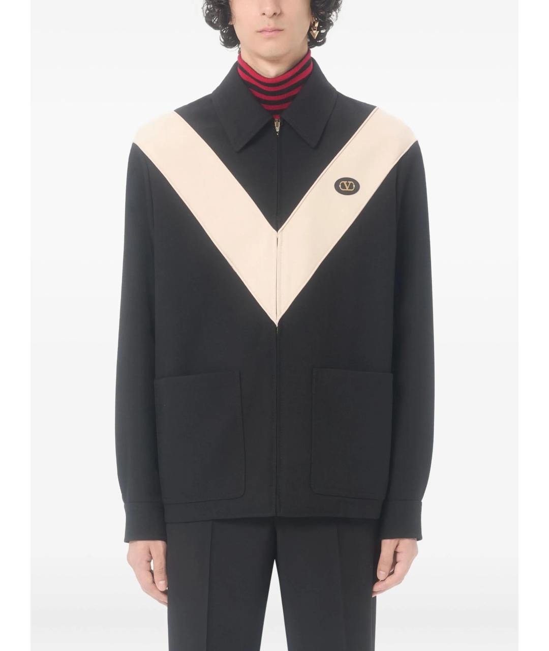 VALENTINO Черная полиамидовая куртка, фото 3