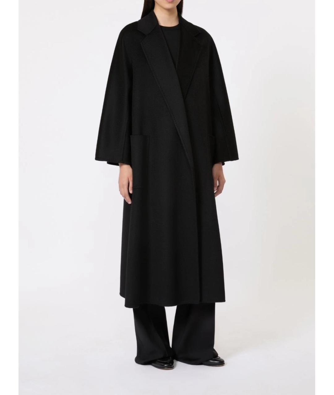 MAX MARA Черное шерстяное пальто, фото 4