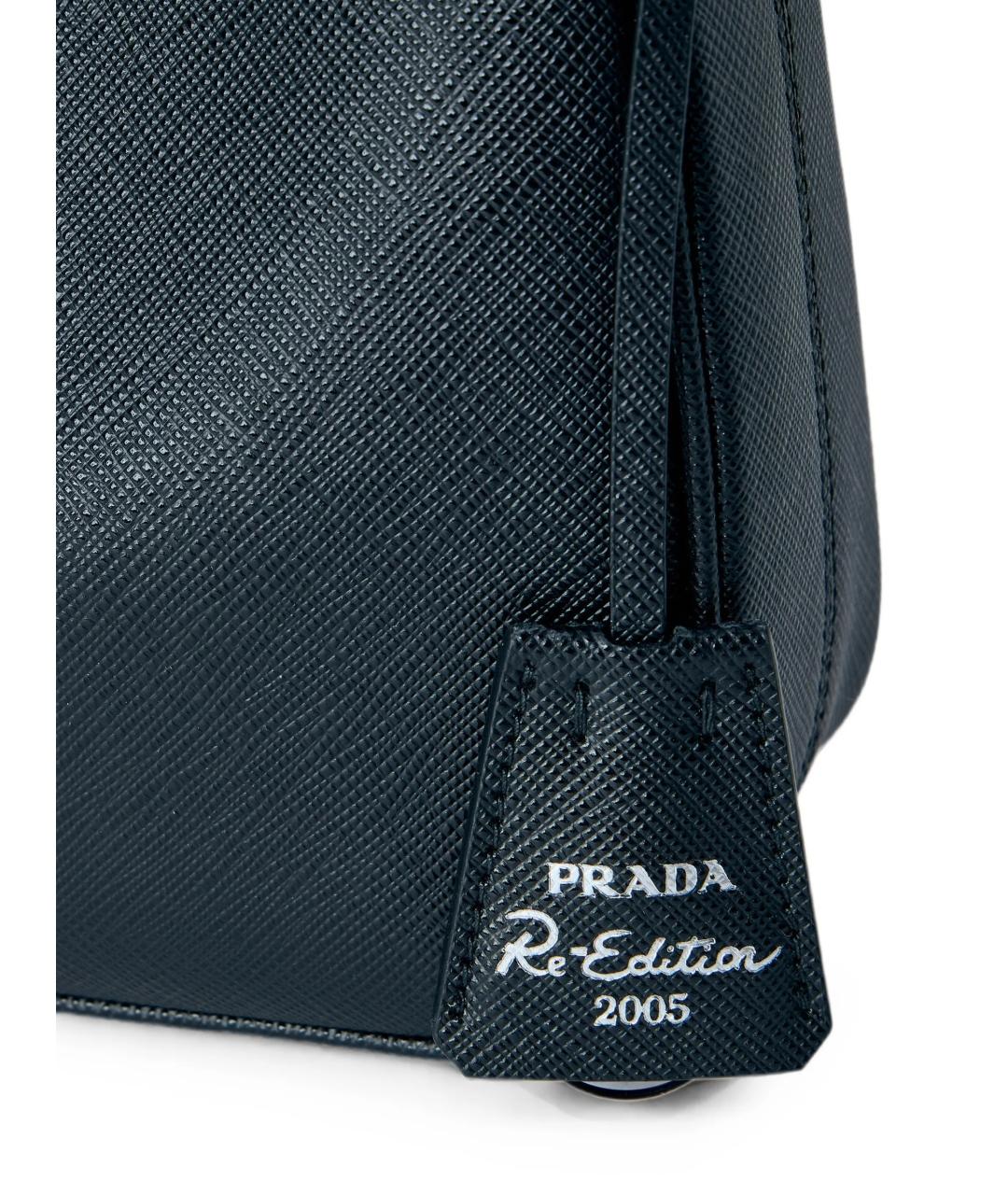 PRADA Черная кожаная сумка через плечо, фото 4