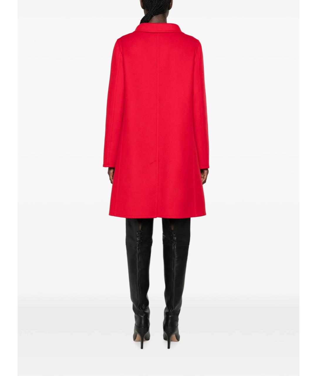 VALENTINO Красное шерстяное пальто, фото 4