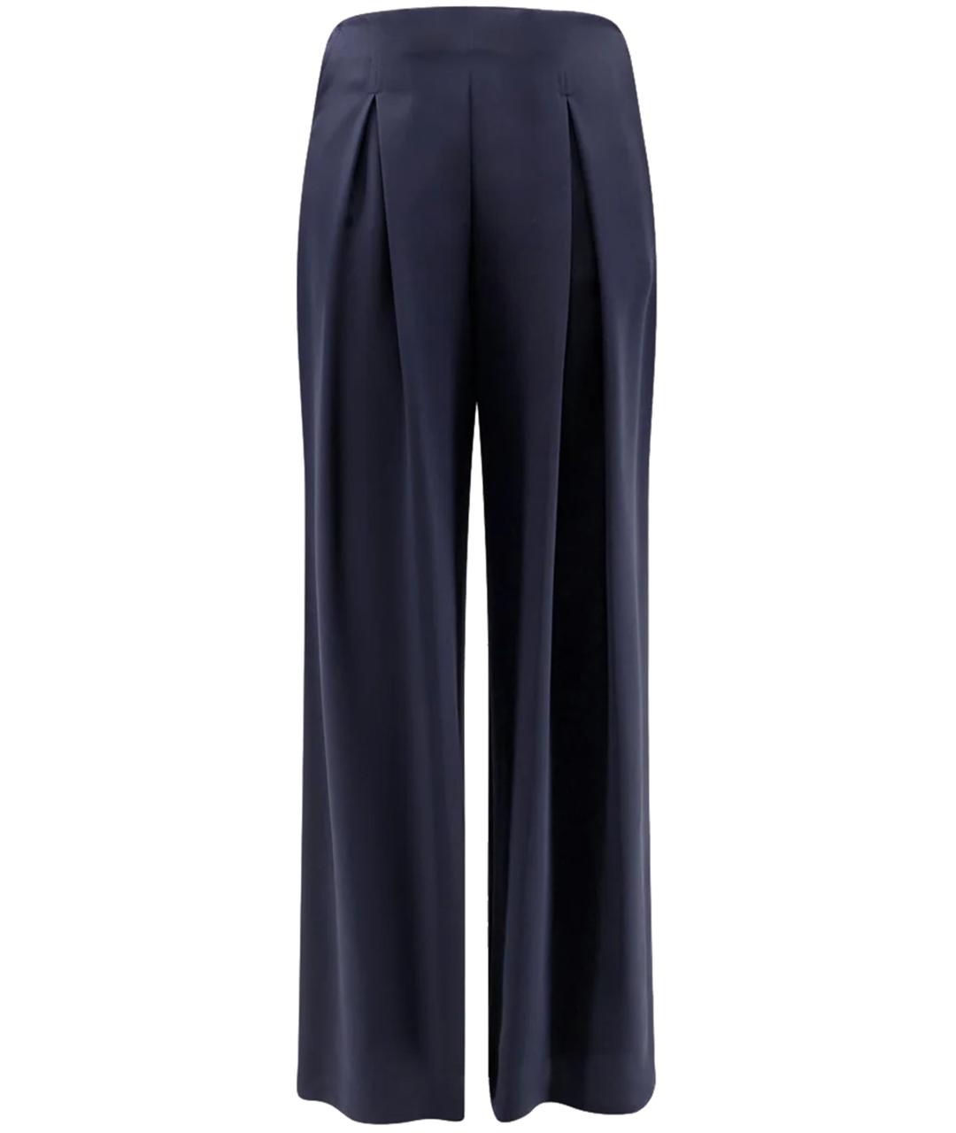 MAX MARA Синие прямые брюки, фото 1