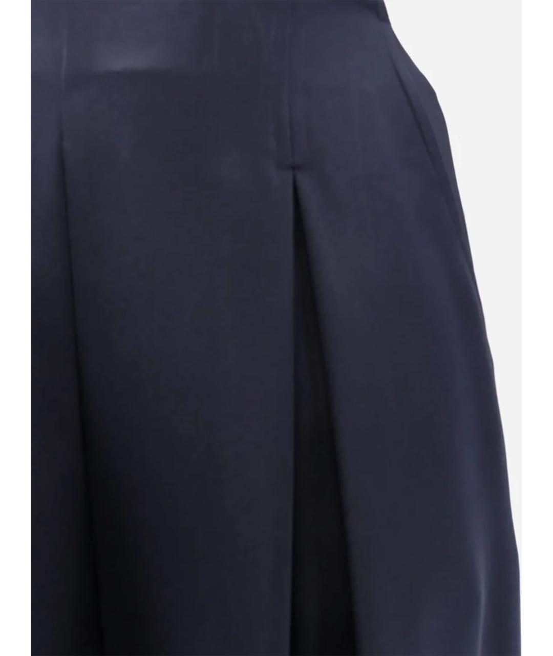 MAX MARA Синие прямые брюки, фото 5