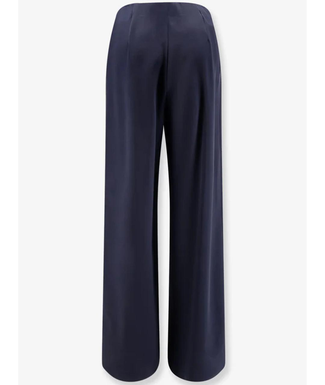 MAX MARA Синие прямые брюки, фото 4