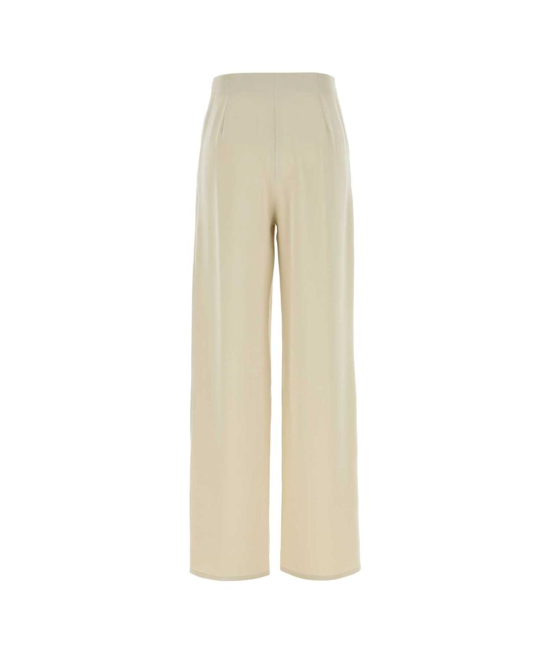 MAX MARA Белые льняные прямые брюки, фото 4