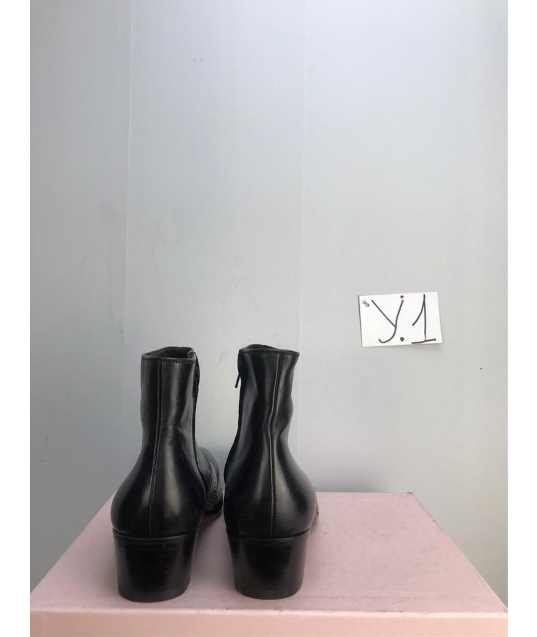 TOM REBL Черные кожаные низкие ботинки, фото 3
