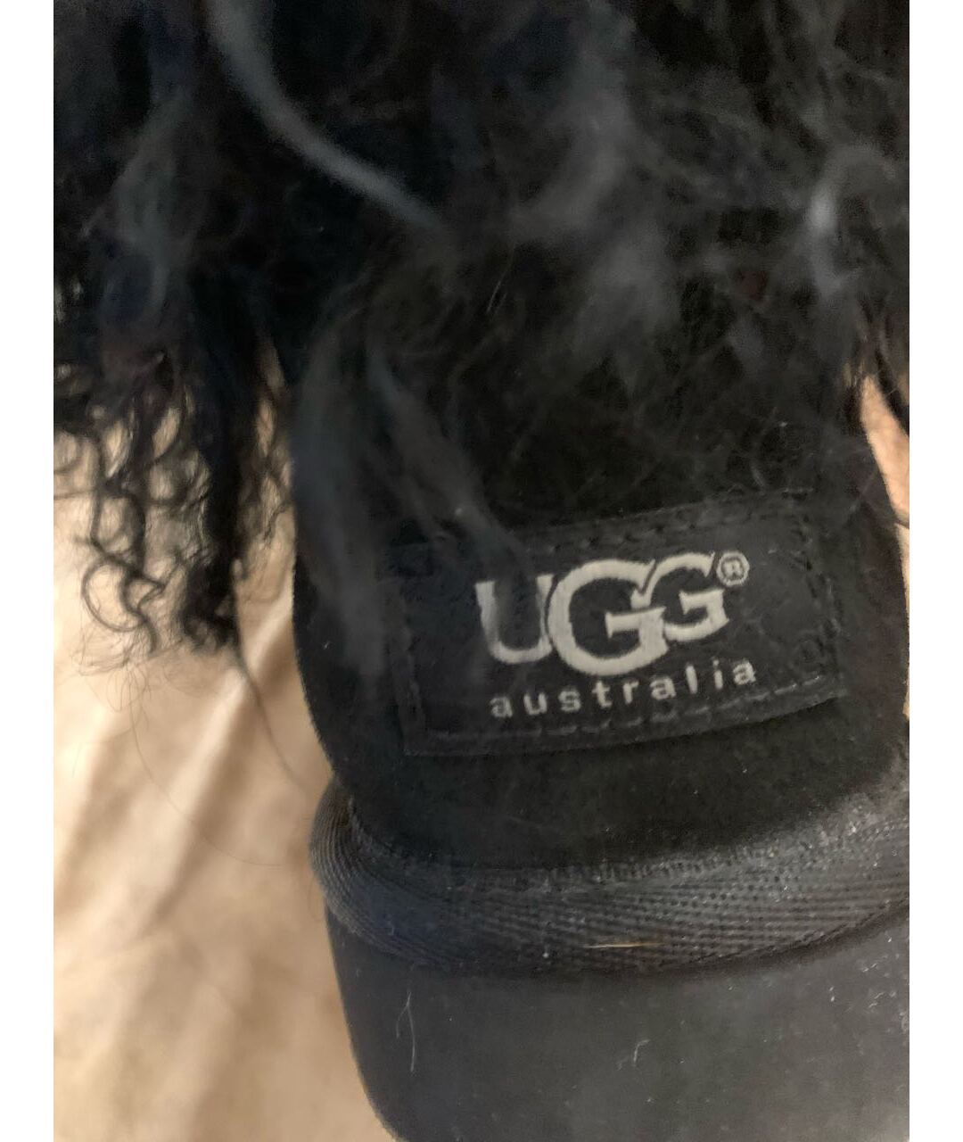 UGG AUSTRALIA Черные сапоги, фото 3