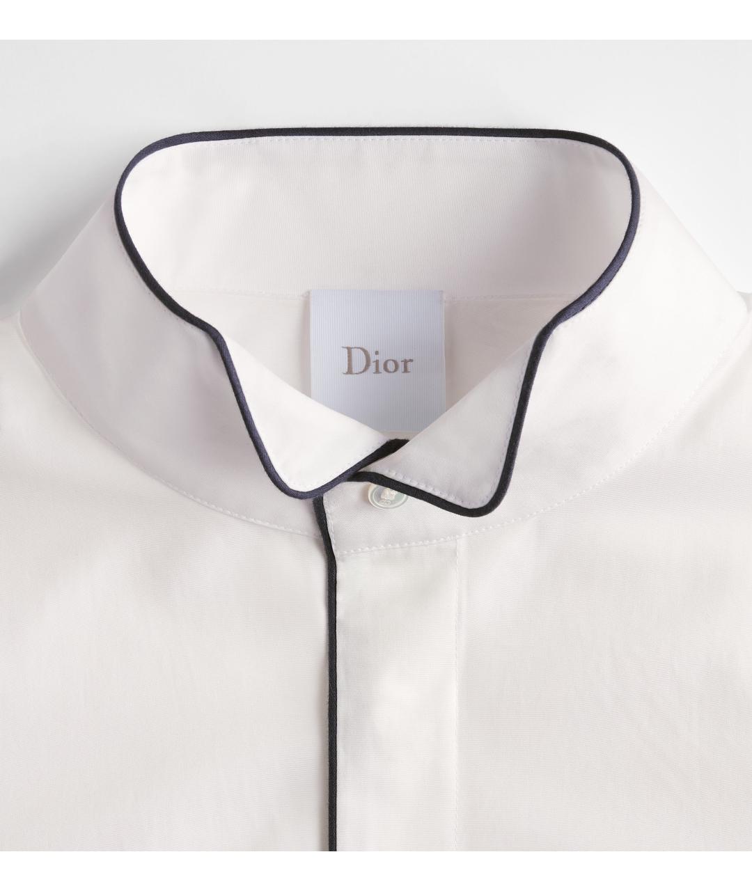 CHRISTIAN DIOR Белая хлопковая рубашка, фото 2