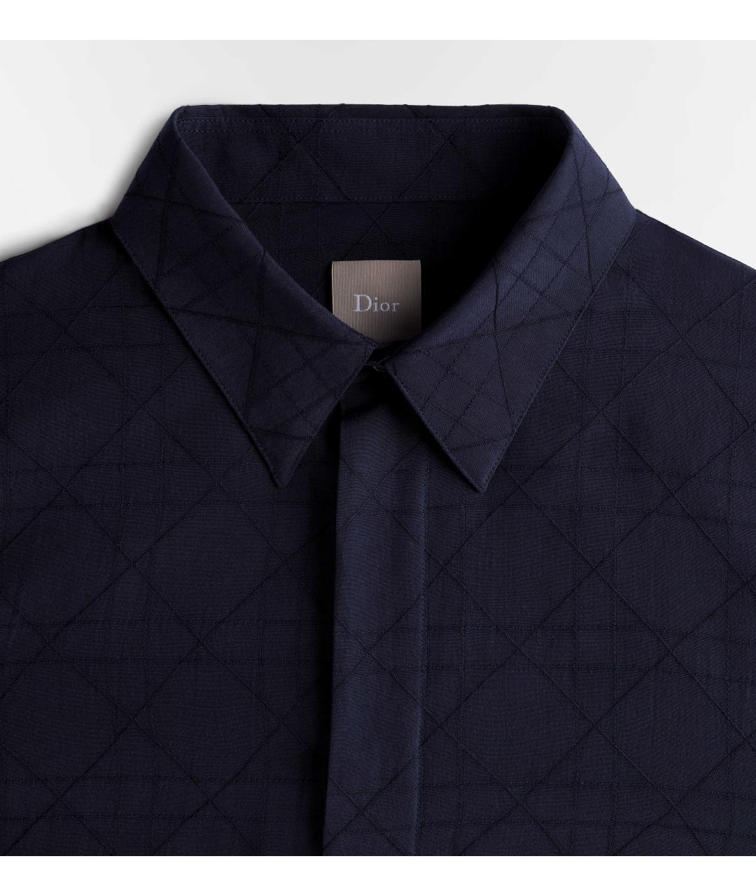 CHRISTIAN DIOR Темно-синяя хлопковая кэжуал рубашка, фото 2