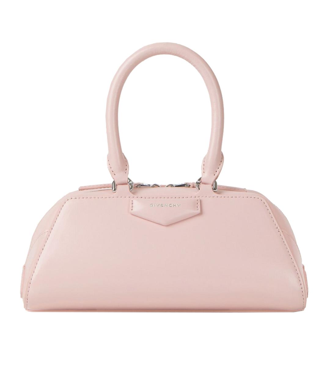 GIVENCHY Розовая кожаная сумка тоут, фото 1