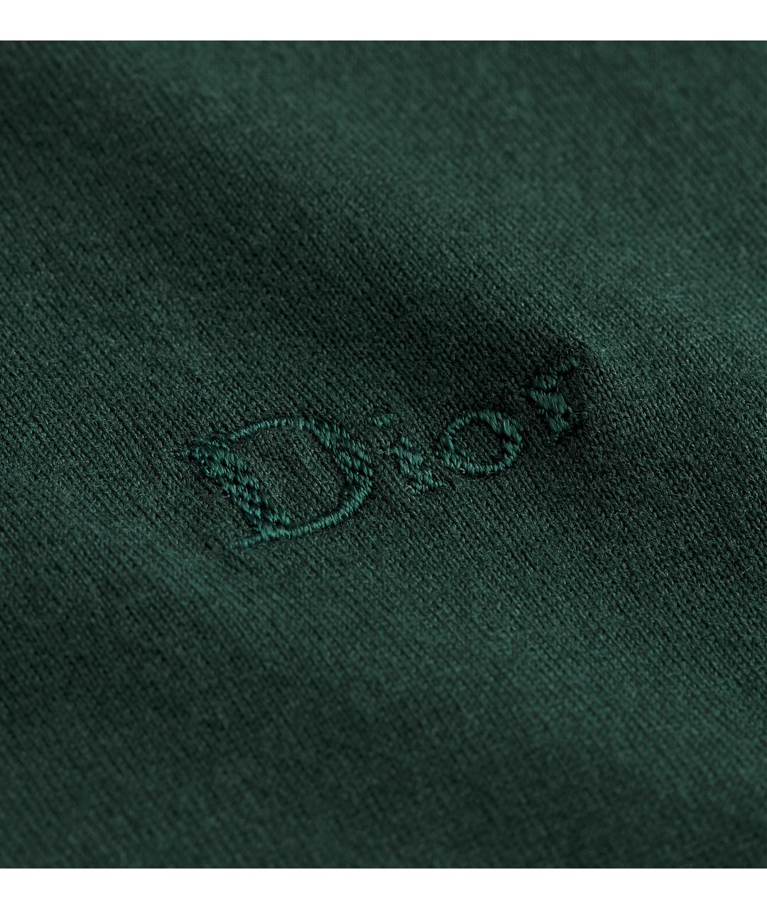 CHRISTIAN DIOR Зеленая хлопковая футболка, фото 3