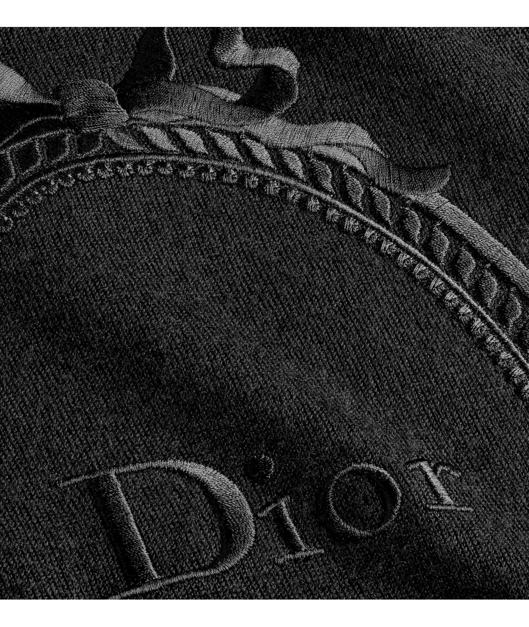 CHRISTIAN DIOR Черный шерстяной джемпер / свитер, фото 2