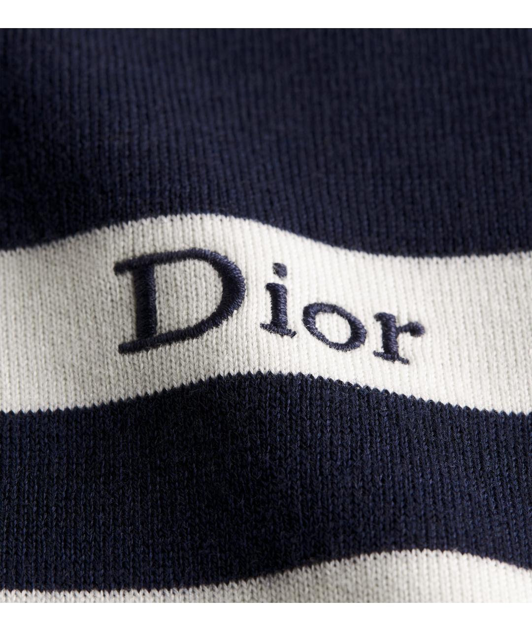 CHRISTIAN DIOR Синий шерстяной кардиган, фото 2