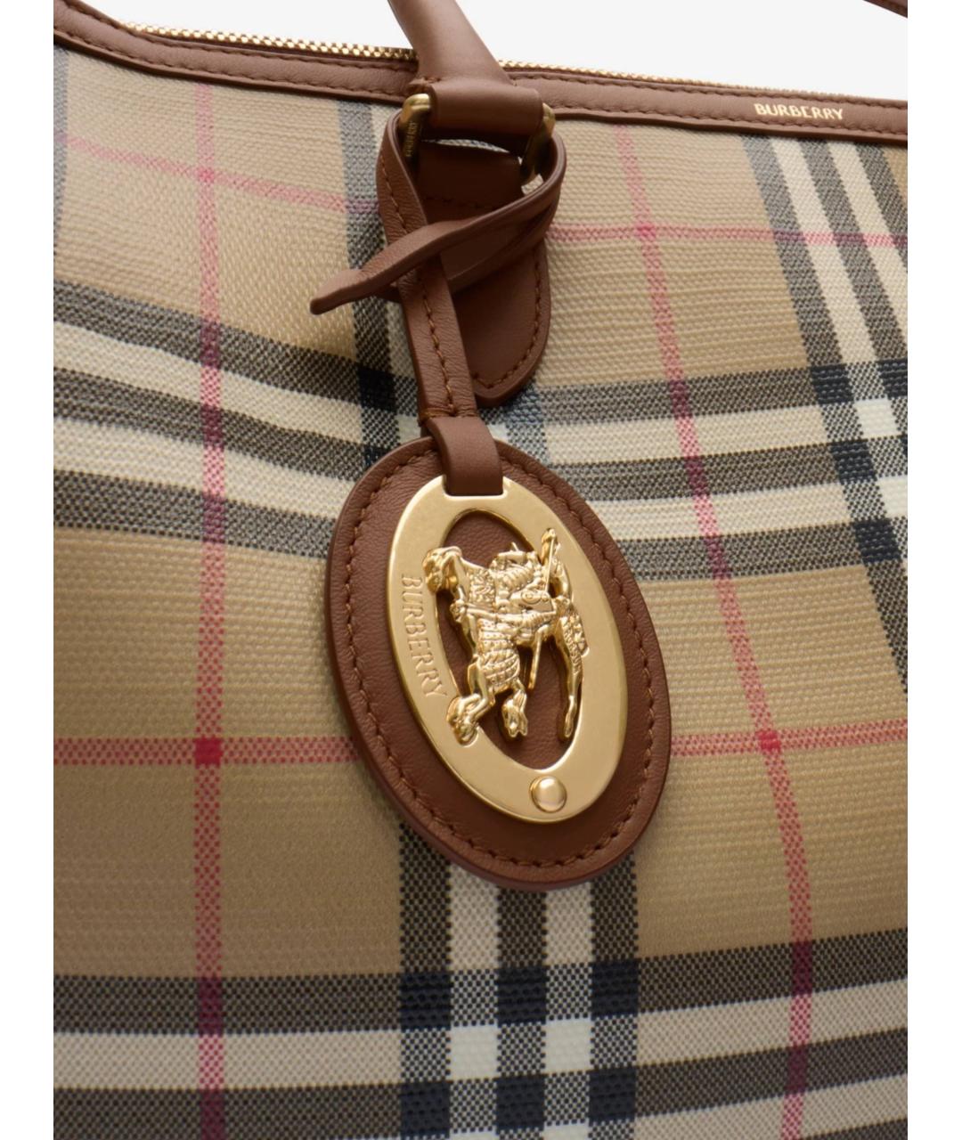 BURBERRY Бежевая канва сумка тоут, фото 4