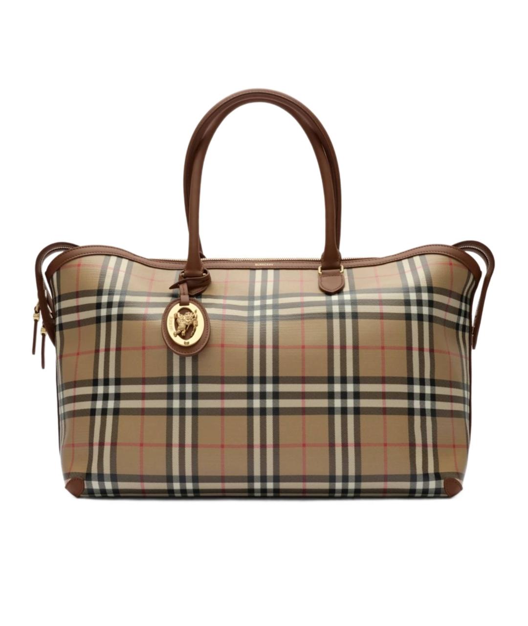 BURBERRY Бежевая канва сумка тоут, фото 1