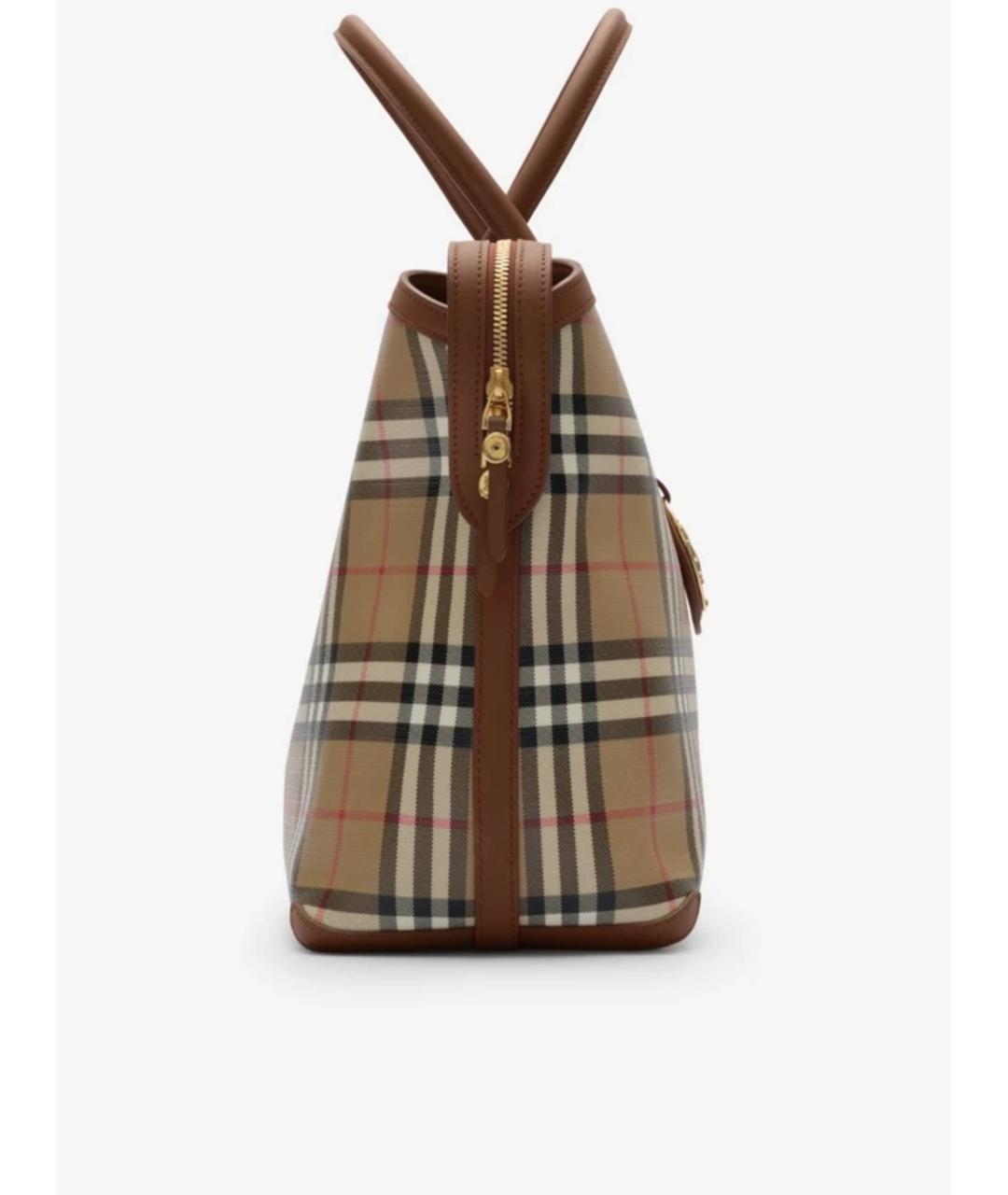 BURBERRY Бежевая канва сумка тоут, фото 2