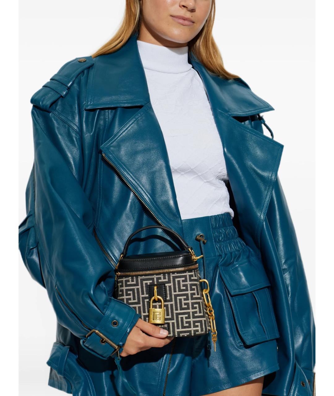 BALMAIN Мульти тканевая сумка с короткими ручками, фото 2