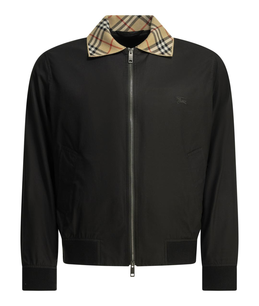BURBERRY Черная хлопковая куртка, фото 1