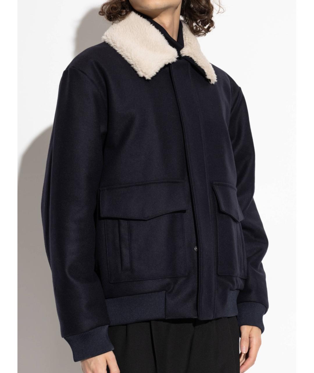 BALMAIN Синяя шерстяная куртка, фото 3