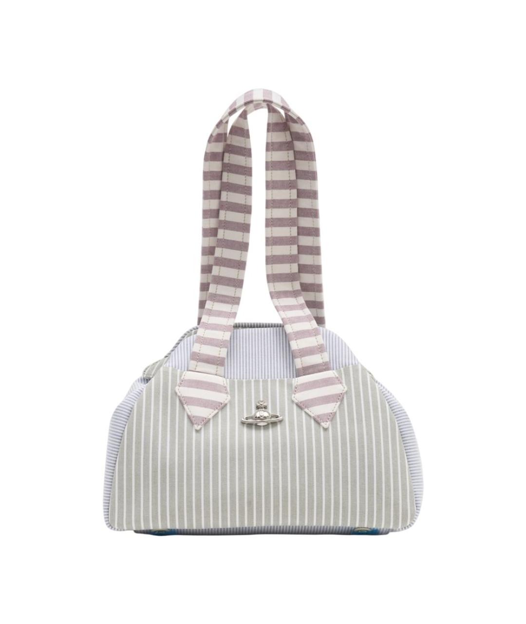 VIVIENNE WESTWOOD Мульти хлопковая сумка с короткими ручками, фото 3