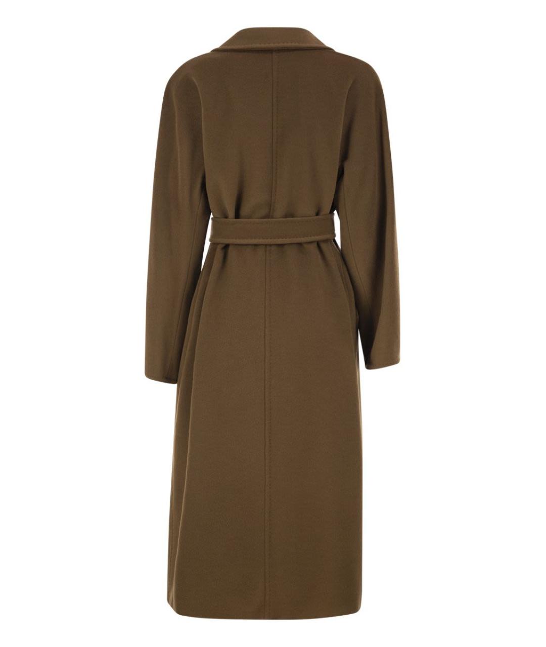 MAX MARA Коричневое шерстяное пальто, фото 2