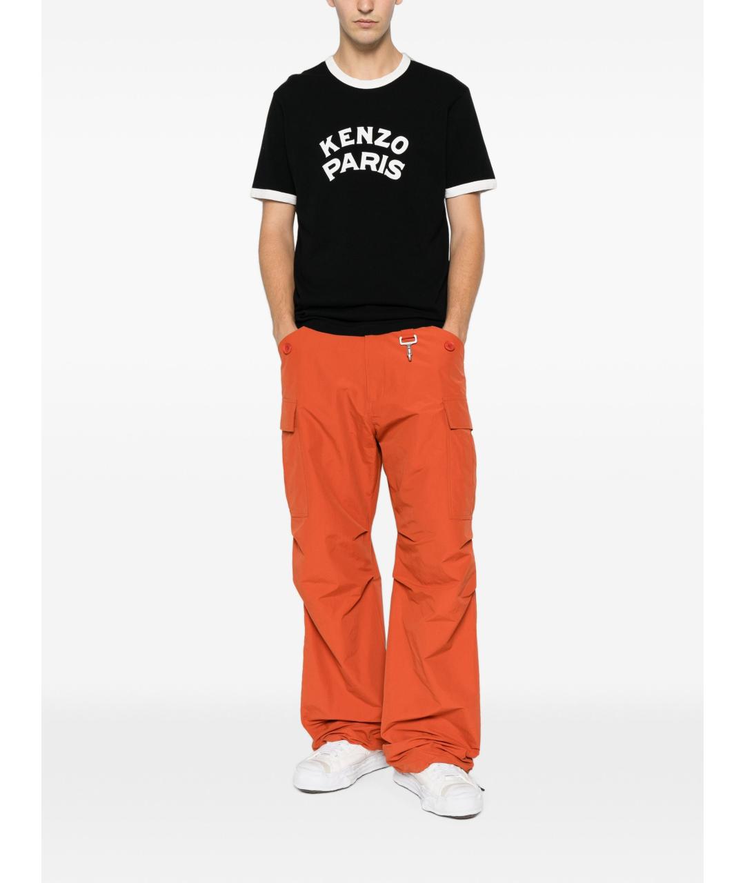 KENZO Черная хлопковая футболка, фото 4