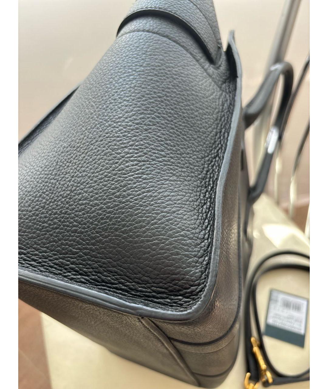 MULBERRY Черная кожаная сумка тоут, фото 4