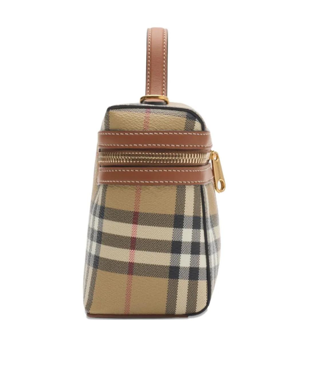 BURBERRY Бежевая канва сумка через плечо, фото 5