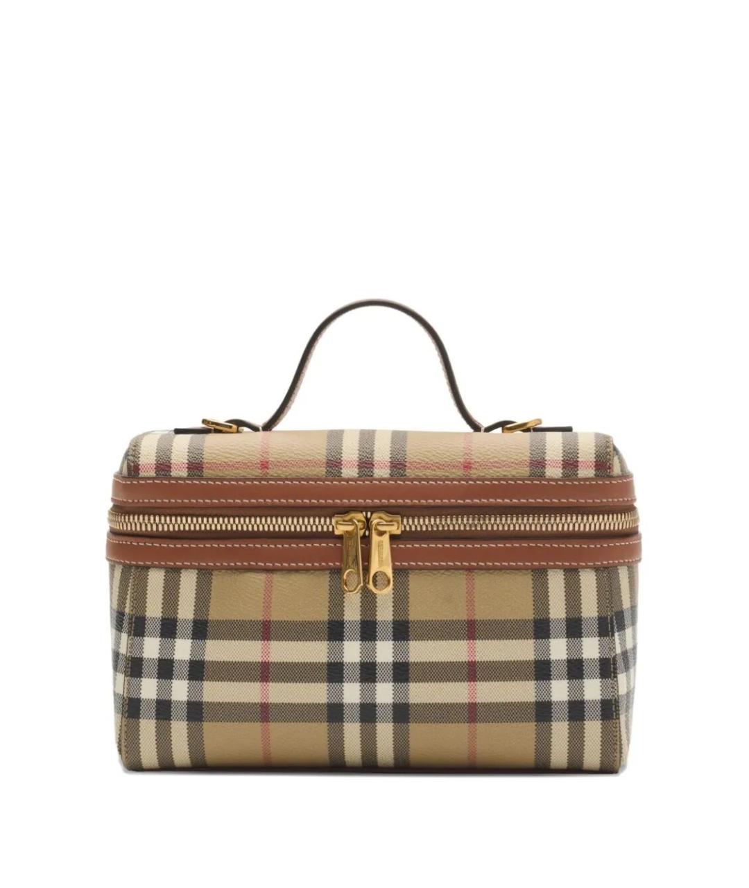 BURBERRY Бежевая канва сумка через плечо, фото 1