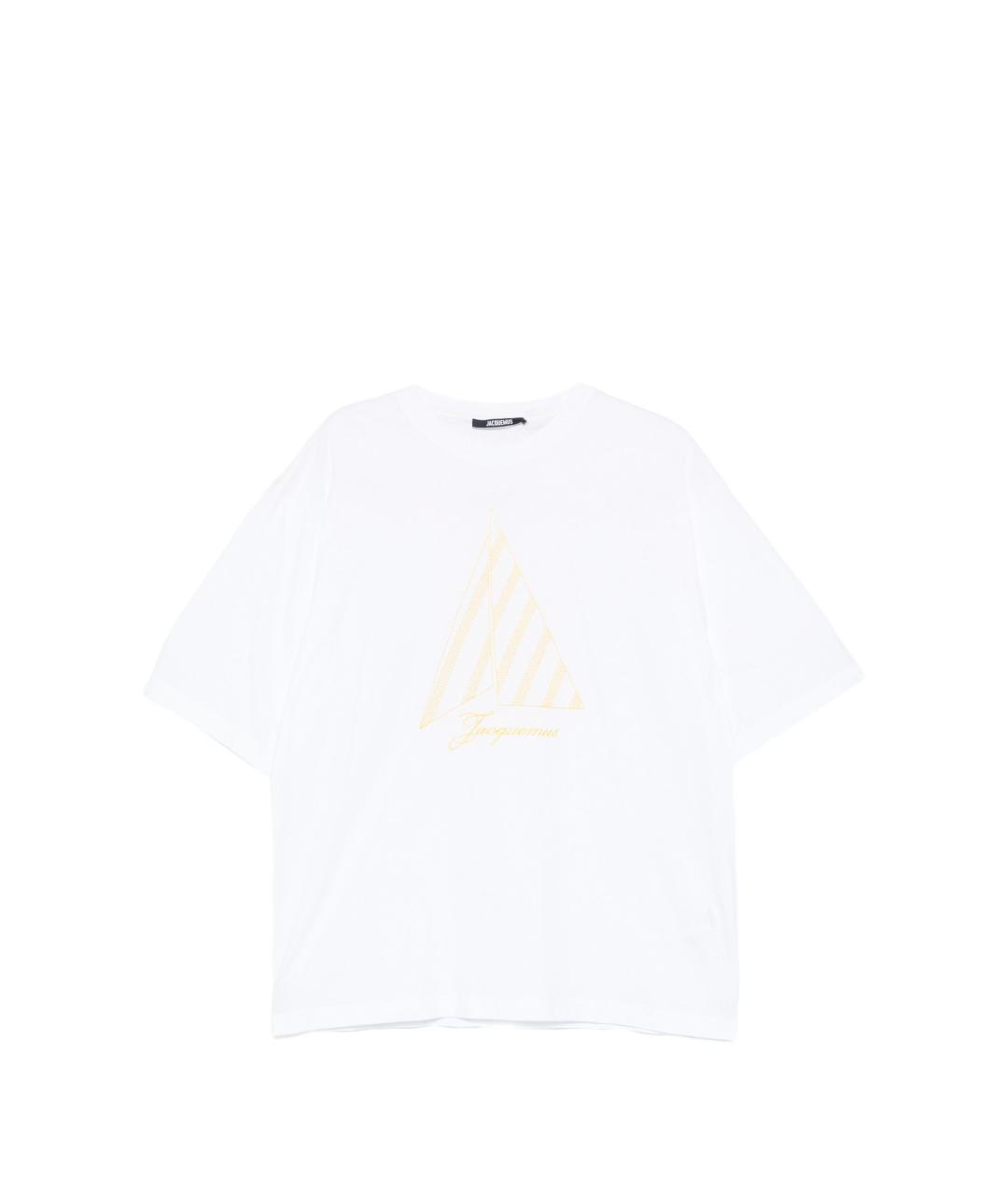 JACQUEMUS Белая хлопковая футболка, фото 1