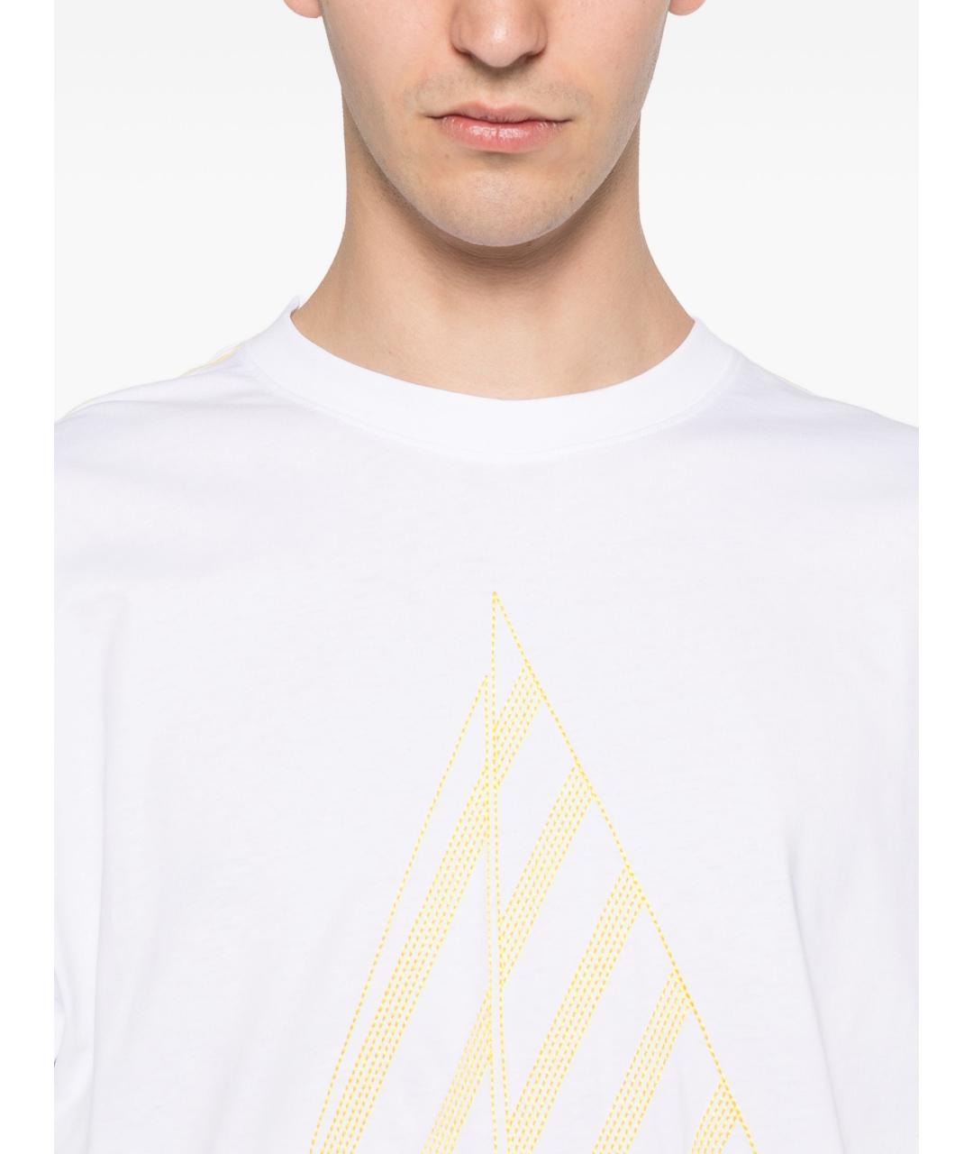 JACQUEMUS Белая хлопковая футболка, фото 4