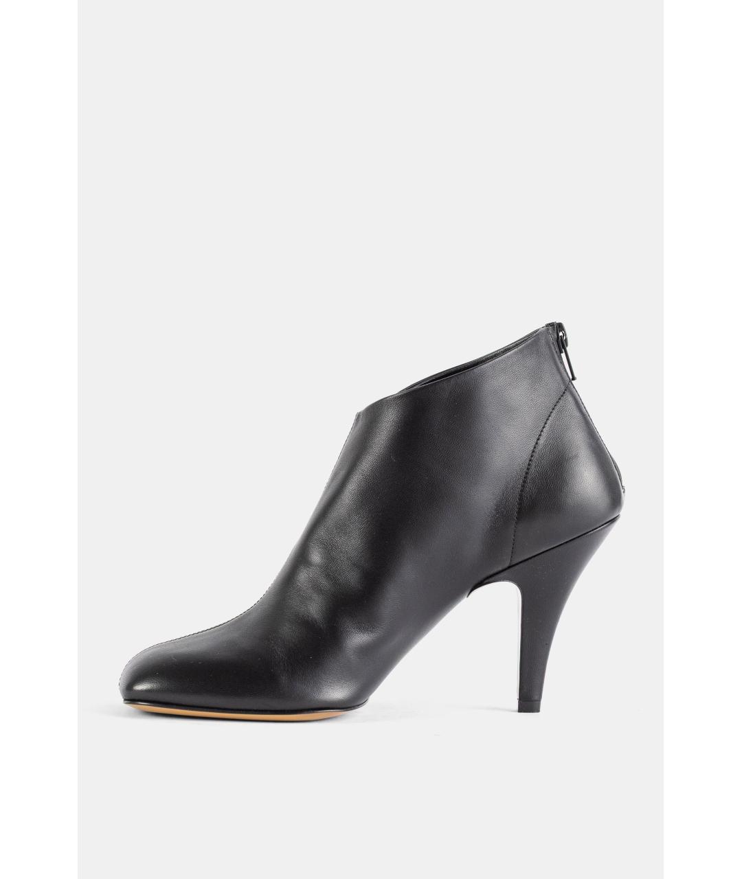 PHOEBE PHILO Черные кожаные ботильоны, фото 4
