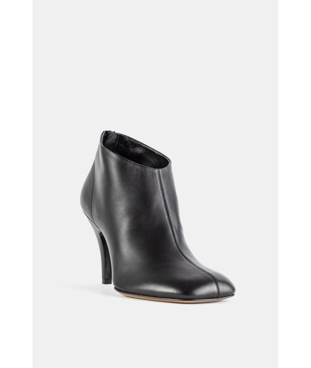 PHOEBE PHILO Черные кожаные ботильоны, фото 2