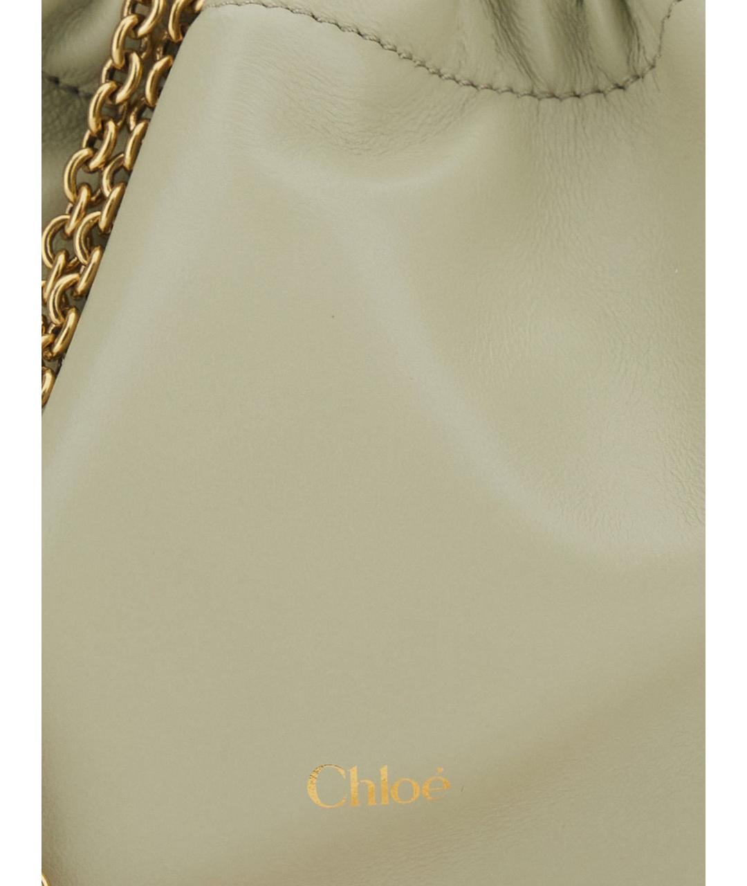 CHLOE Серая кожаная сумка тоут, фото 2