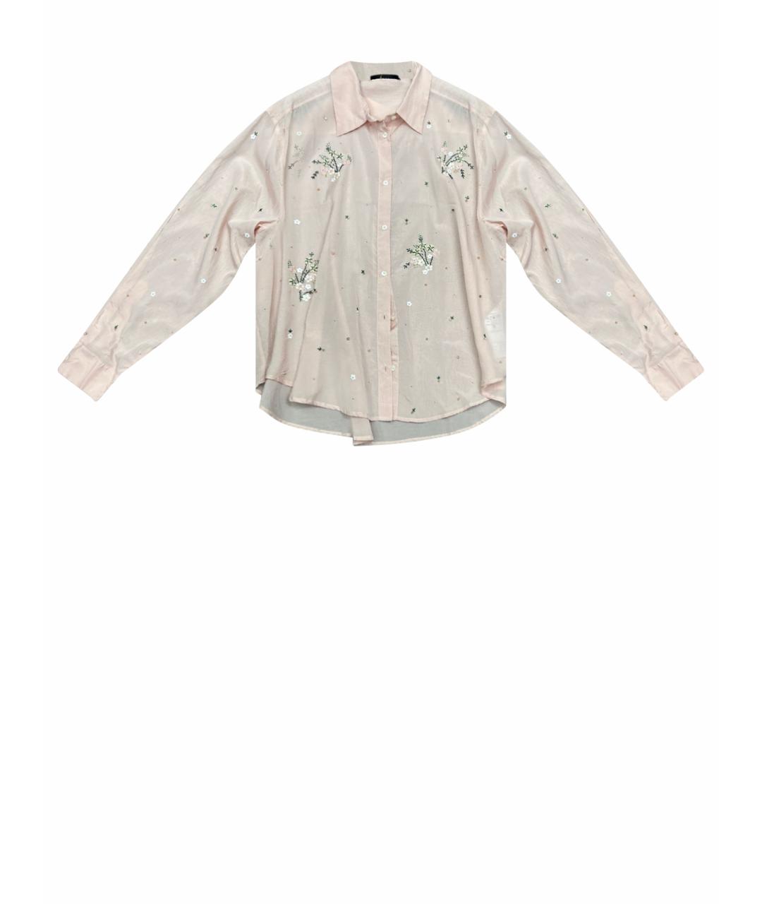 'S MAX MARA Розовая хлопковая рубашка, фото 1