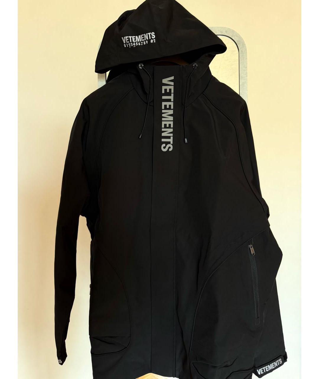 VETEMENTS Черная полиэстеровая куртка, фото 9