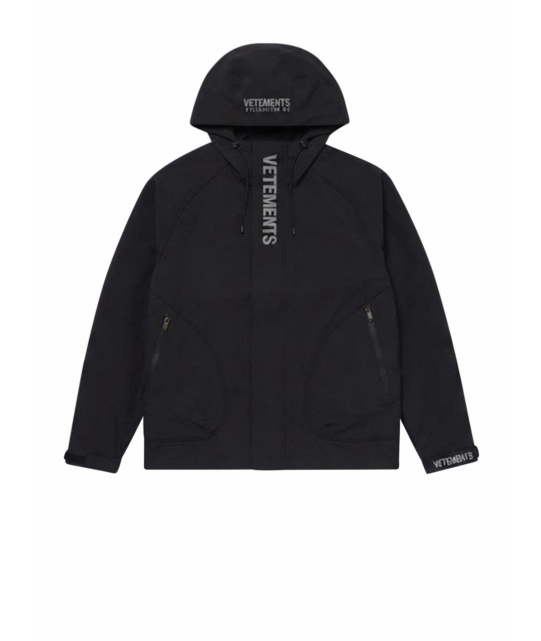 VETEMENTS Черная полиэстеровая куртка, фото 1