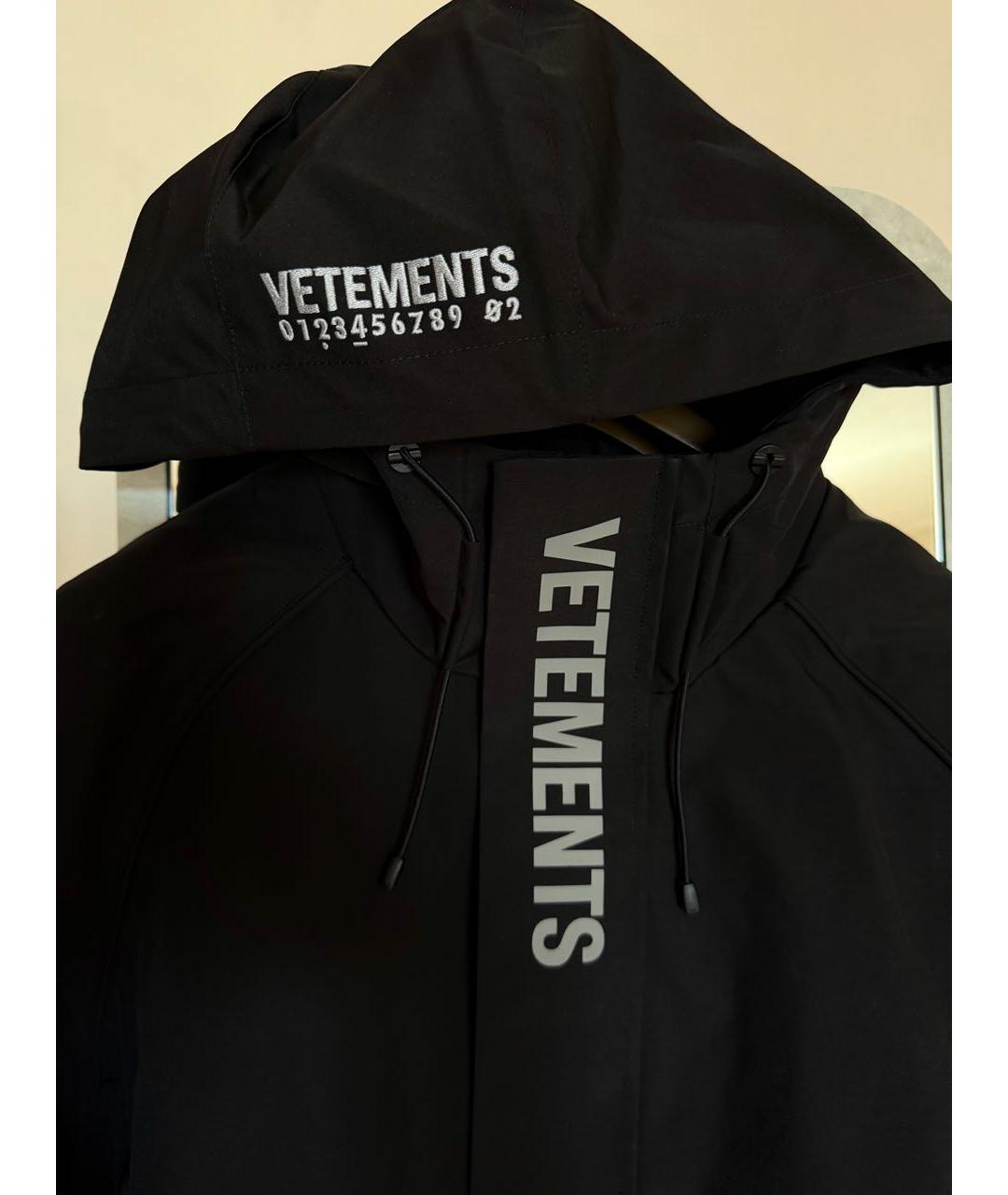 VETEMENTS Черная полиэстеровая куртка, фото 7