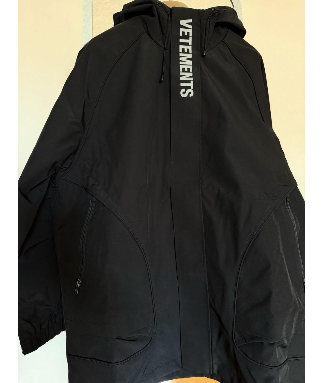 VETEMENTS Черная полиэстеровая куртка, фото 8