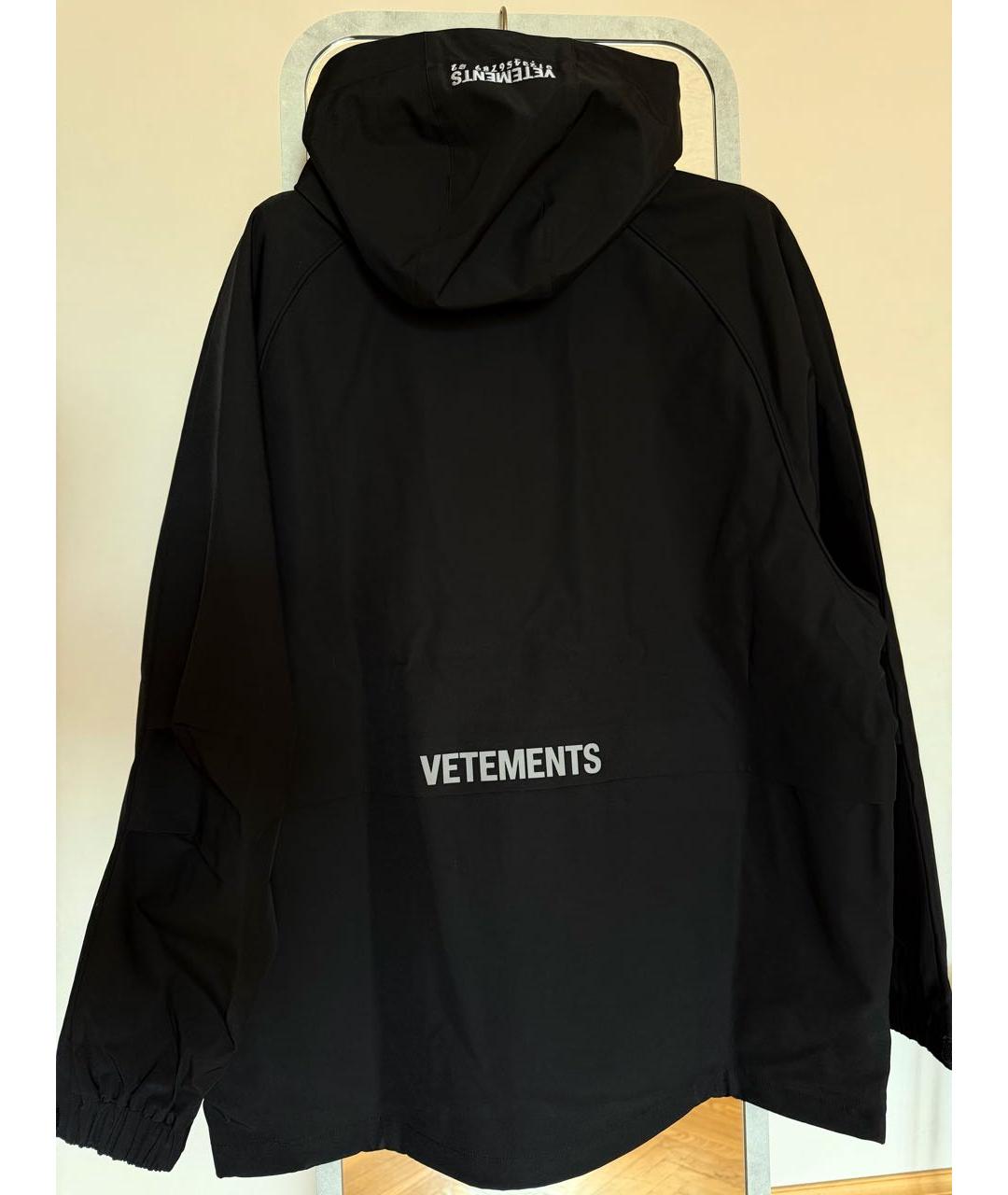 VETEMENTS Черная полиэстеровая куртка, фото 2